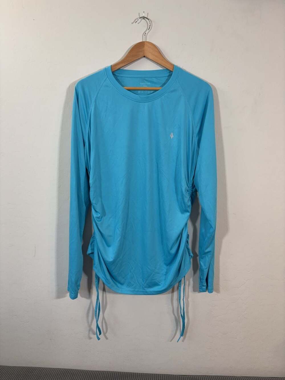 SANTINY Women's Long Sleeve UPF 50+ Sun Protection Shirt with Side Ruched Drawst